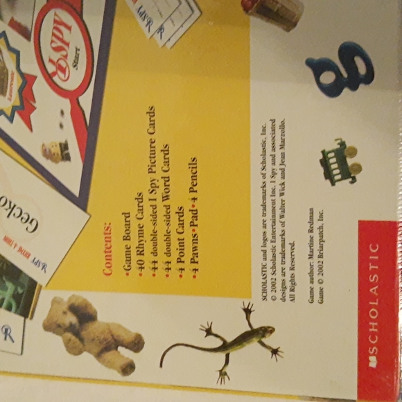 I Spy Rhyme-A-Thon Family Game FACTORY SEALED (2002) - Picture 4 of 11